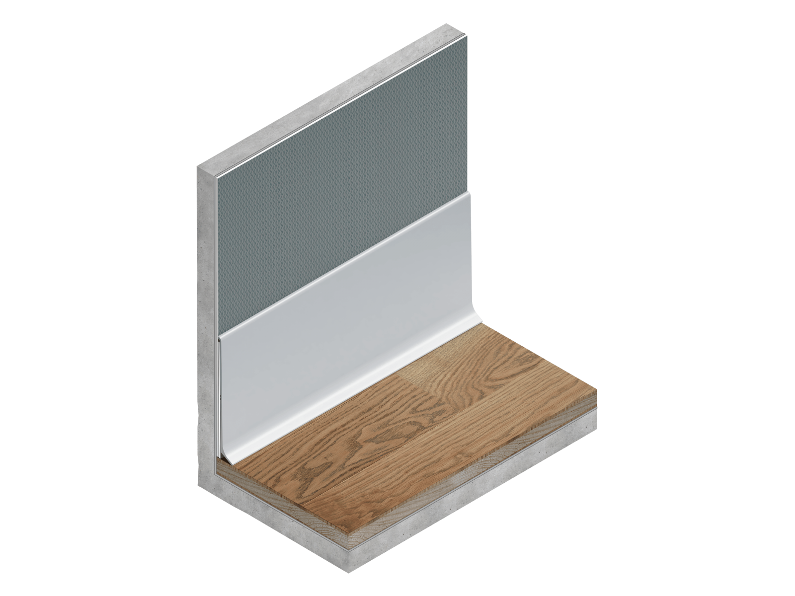 Плинтус алюминиевый Neexy Серебро Матовое AKBD40-MS 2500×40×10